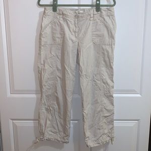 Ann Taylor Loft Marisa Fit Khaki Capris Size 8